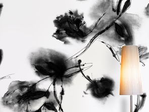 中式水墨花卉墻紙設計 傳統藝術的現代詮釋